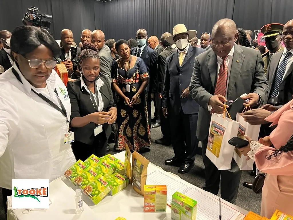 BIRDC banana flour and banana powder products at an export market showcase