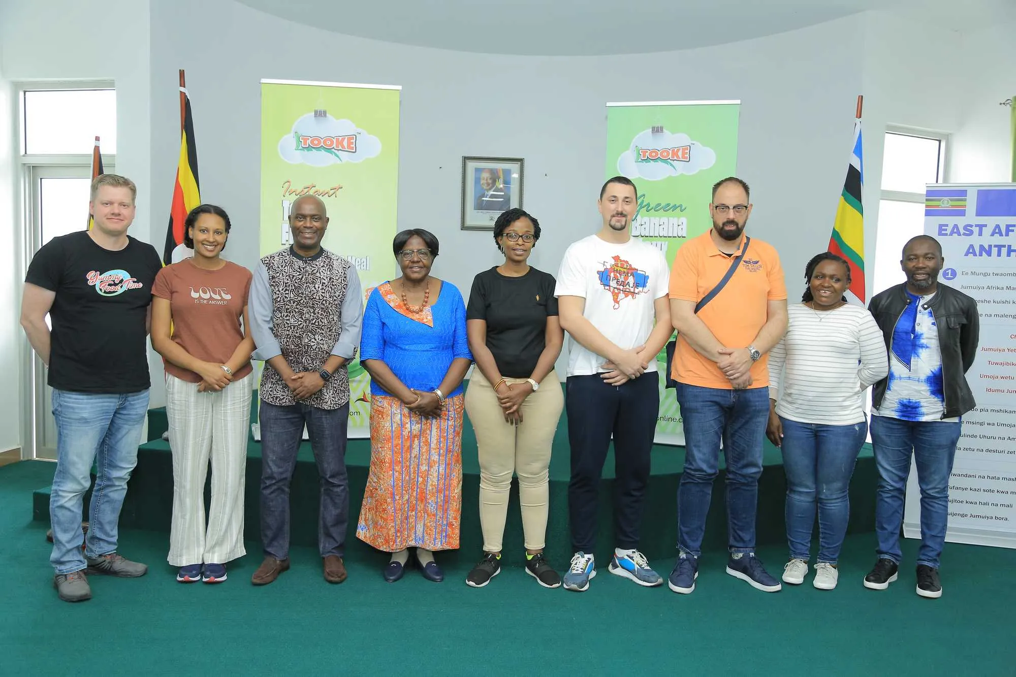 BIRDC banana flour and banana fiber products at an export market showcase