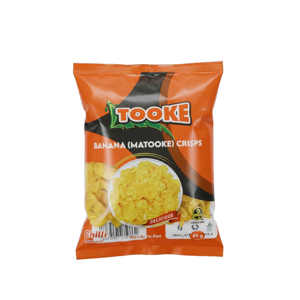Tooke Crisps Chilli flavour — matooke flour snacks